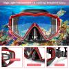 AosDero Mask Fins Snorkeling Gear for Adults Men Women, Panoramic View Diving Mask, Anti-Fog Dry Top Snorkel, Adjustable Freediving Swimming Fins/Flippers, Travel Bags for Lap Swimming view 3