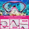 AosDero Kids Snorkeling Set with Flippers Panoramic Snorkel Mask Dry Top Snorkel Earplugs Gear Bag,Snorkeling Gear for Kids,Youth,Boys and Girls Age 5-12 view 3