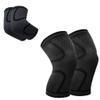 ADLIKES Knee and Elbow Pads Protective Gear Set (4pc) for Cycling Running Volleyball Crashproof Antislip for Youth Adults Black XL view 1