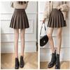 Bestgift Women's College Style Pleated Skirt Short Skirt jk high Waist A-line Suit Skirt Pink L view 2