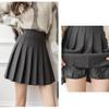 Bestgift Women's College Style Pleated Skirt Short Skirt jk high Waist A-line Suit Skirt Pink L view 3