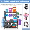 NBTORCH Dumbbell Rack - Weight Rack for Dumbbells, Home Gym Storage Rack for Yoga Mat, Dumbbells and Kettlebells, All in One Workout Equipment Storage with Caster Wheels (Hold Up to 450 Lbs) view 2