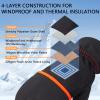 BASSDASH WinteFlex Insulated Ice Fishing Mittens Cold Weather Fingerless Gloves Water Resistant for Men Women Hunting view 3