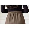 Bestgift Women's Autumn Retro mid-Length high Waist a-line Skirt Black L view 3