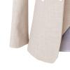 Men's 1 Button Business Suits Slim Fit Single Breasted Vest 3 Piece Blazers Wedding Banquet Jacket Vest & Pants (White,Large) view 4