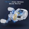 KastKing Centron Lite Baitcasting Fishing Reel, 7.1:1 Gear Ratio, Left Handed Reel, White view 4