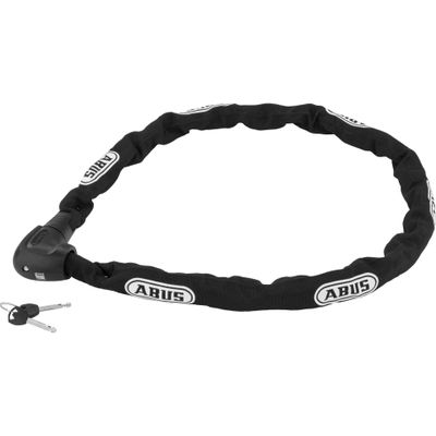 ABUS Steel-O-Chain 9809K Chain Lock - Bike Lock with XPlus Cylinder for Protection Against tampering - ABUS Security Level 12-9 mm Thick - 140 cm Long - Black