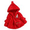 Toddler Baby Girls Winter Jacket Warm Thick Cotton Long Sleeve Fleece Hooded Bag Clothes Coat 5t Girls (Red, 2-3 Years) view 1