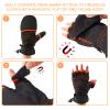 BASSDASH WinteFlex Insulated Ice Fishing Mittens Cold Weather Fingerless Gloves Water Resistant for Men Women Hunting view 2