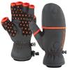 BASSDASH WinteFlex Insulated Ice Fishing Mittens Cold Weather Fingerless Gloves Water Resistant for Men Women Hunting view 1