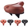 Bike Seat, Extra Comfort Wide Bike Seat Ergonomic Design Waterproof Memory Foam Bike Seat,Breathable Bike Saddle Accessories for Outdoor Mountain Road Bikes,Brown,B view 1