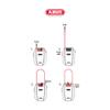 ABUS Combiflex Cable Lock - Lock for securing skis, Helmet, pram and Luggage - Trip 125-125 cm Long - 3 mm Thick - with Number Code - Black view 2