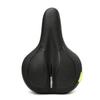 Comfortable Bike Seat,Waterproof High-Elastic Cushion Soft Bike Saddle with Warning Tail Light,Ergonomic Ventilation Design Bike Seat,for Mountain Road Bikes,Black,One Size view 1