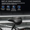 Comfortable Bike Seat,Waterproof High-Elastic Cushion Soft Bike Saddle with Warning Tail Light,Ergonomic Ventilation Design Bike Seat,for Mountain Road Bikes,Black,One Size view 2