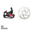 DJC Bike Brake Caliper 2 Pistons Cable Actuated MTB Hydraulic Brake Line Pulling with 160mm Rotor Disc Mountain Bike HB100 (7# a Front Black and Rotor) view 1