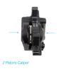 DJC Bike Brake Caliper 2 Pistons Cable Actuated MTB Hydraulic Brake Line Pulling with 160mm Rotor Disc Mountain Bike HB100 (7# a Front Black and Rotor) view 2