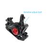 DJC Bike Brake Caliper 2 Pistons Cable Actuated MTB Hydraulic Brake Line Pulling with 160mm Rotor Disc Mountain Bike HB100 (7# a Front Black and Rotor) view 3