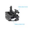 DJC Bike Brake Caliper 2 Pistons Cable Actuated MTB Hydraulic Brake Line Pulling with 160mm Rotor Disc Mountain Bike HB100 (7# a Front Black and Rotor) view 4