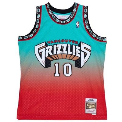 Mitchell & Ness Mens Fadeaway Swingman Crew Neck Athletic Tank Va Jersey 1998 Basketball Athletic - Blue,Red - Size XL