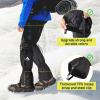Gaiters for Women and Men Waterproof and Breathable, Adjustable Lightweight Gaiters for Hunting, Mountaineering, Snow Boots (Black) view 3