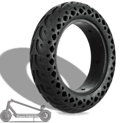 Felixstory 10 Inches Solid Honeycomb Tire 10x2.125/2.0 for Xiaomi M365/Pro Gotrax G4 Hiboy S2 Pro Ninebot F40 Electric Scooter, Rubber Plosion-Proof Tyre non-slip non-pneumatic Tire Replacement Wheel