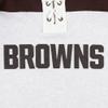 47 Men's Cleveland Browns Heather Gray Gridiron Lace-Up Pullover Hoodie view 4