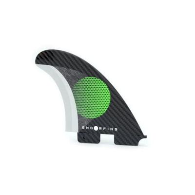 Firewire Endorfins KS1 3 Fin Set (FCS II - Black/Green, Small)