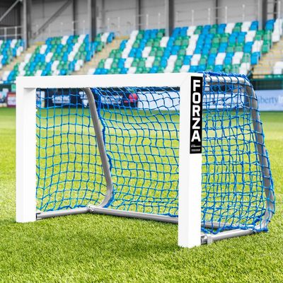 FORZA Mini Field Hockey Goals [Black Or Blue Net] - Weatherproof Field Hockey Target Goal (3ft x 2ft (35in x 24in), Blue Net)