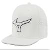 Mizuno Womens Tour Flat Snapback Baseball-caps, White/White view 1