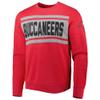 47 Men's Heathered Red Tampa Bay Buccaneers Bypass Tribeca Pullover Sweatshirt view 2