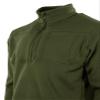 Pnuma Outdoors Durango Fleece Pullover, Olive, Insulated Polyester, Breathable, Quarter Zip, YKK Zippers (DU-FP-OL) view 3