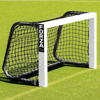 FORZA Mini Field Hockey Goals [Black Or Blue Net] - Weatherproof Field Hockey Target Goal (3ft x 2ft (35in x 24in), Black Net)