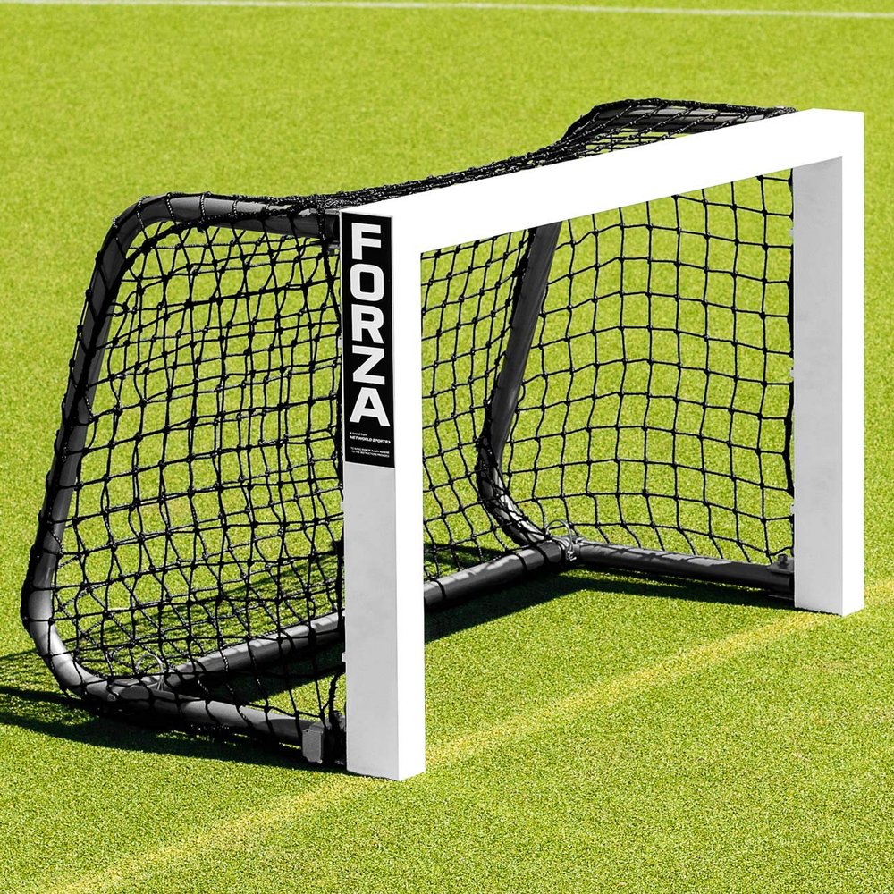 FORZA Mini Field Hockey Goals [Black Or Blue Net] - Weatherproof Field Hockey Target Goal (3ft x 2ft (35in x 24in), Black Net)