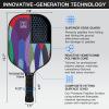 Graphite Pickleball Paddles Set of 6, 2025 USAPA Approved, 2 Kids & 4 Adult Paddles, Fiberglass Surface (CHS), Polypropylene Lightweight Honeycomb Core, 6 Pickleball, 4 Replacement Soft Grip + Bag view 2