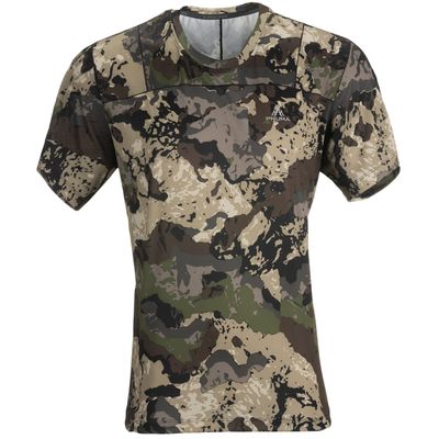 Pnuma Outdoors Renegade Short Sleeve Shirt, Caza Camo, Breathable Moisture-Wicking, Odor Control, Loose Fit (RG-SS-CZ)