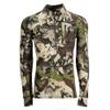 Pnuma Outdoors Merino Wool 1/4 Zip Pullover Base Layer, 3XL, Caza Camo, Polygiene, Zippered Chest Pocket (ME-QZ-CZ) view 1
