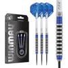 Winmau Advance 500 Series Tungsten Steeltip Darts Set with Flights and Shafts (Stems) - Available in Blue and Green (Blue, 22g) view 1