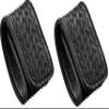 Perfect Fit Duty Belt Keeper Double Width 1.75 inch for Belts 2 1/4 inch wide, Basketweave Leather and Hidden Snap 2 Pack view 2