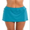 24th & Ocean Women's Skirted Hipster Bikini Swimsuit Bottom, Teal, M view 1