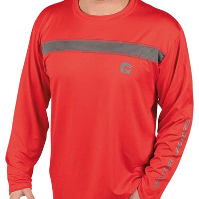 Gator Waders Performance Fishing Shirt Red M
