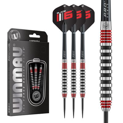 Winmau Advance 500 Series Red 22g Steel Tip Darts Set
