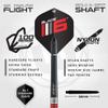 Winmau Advance 500 Series Red 22g Steel Tip Darts Set view 3