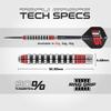 Winmau Advance 500 Series Red 22g Steel Tip Darts Set view 4