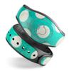 Design Skinz Dark Teal and White Polka Dots Pattern Premium Vinyl Decal Wrap Cover for The Disney MagicBand+ (Fits MagicBand+ for Disney Parks) view 1