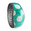 Design Skinz Dark Teal and White Polka Dots Pattern Premium Vinyl Decal Wrap Cover for The Disney MagicBand+ (Fits MagicBand+ for Disney Parks) view 3
