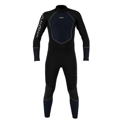 AKONA Men's 3mm Full Suit. Quantum Stretch Neoprene. Designed to Keep You Warm in The Waters Between 70 and 85 Degrees. Suitable for Scuba, Snorkeling, Paddle Boarding, Kayaking, or Surfing - Large