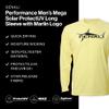 Denali Men's Marlin Logo Tournament Teaser UPF 50+ Long Sleeve T-Shirt, UV Protection, Quick Dry Fisherman's Shirt (Poison, Medium) view 4