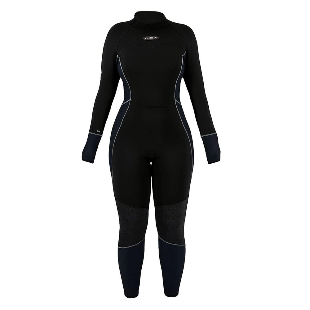 AKONA Women's 3mm Phantom Full Suit. Quantum Stretch Neoprene. Designed to Keep You Warm in The Waters Between 70 and 85 Degrees. Scuba, Snorkeling, Paddle Boarding, Kayaking, or Surfing - 9