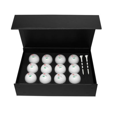Infusion Personalized Golf Ball Gift Set - Monogrammed Golf Balls - 12 Custom Golf Balls Plus 2 Tees (GB-87)