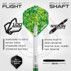 Winmau Advance 500 Series Tungsten Steeltip Darts Set with Flights and Shafts (Stems) - Available in Blue and Green (Green, 24g) view 3